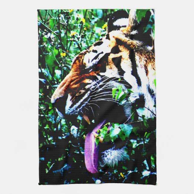 Amur Tiger ktcnm Kitchen Towel (Vertical)