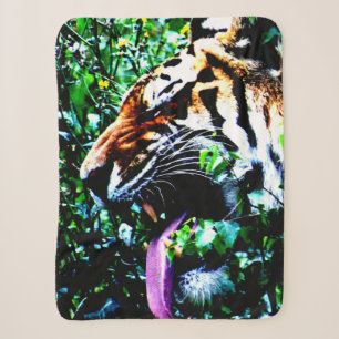 Amur Tiger sbcna Sherpa Blanket