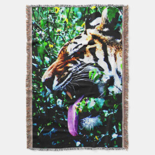 Amur Tiger tbcn Throw Blanket