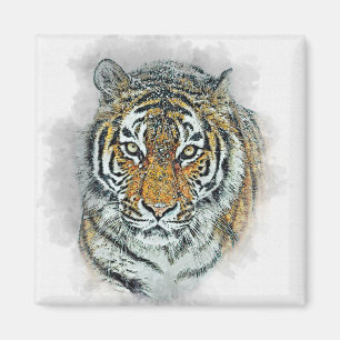 Amur Tiger Tiger Feline Wild Cat Siberian Magnet