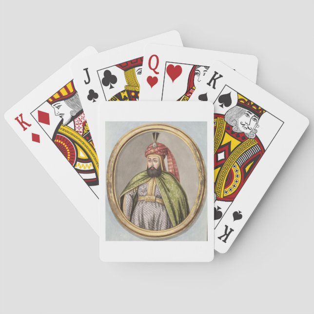 Amurath (Murad) IV (1612-40) Sultan 1623-40, from Playing Cards (Back)