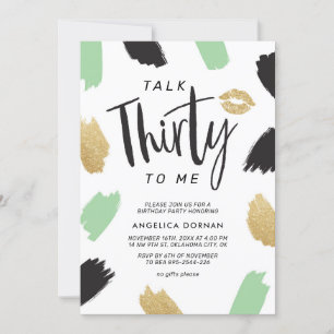 Amusant 30e anniversaire fêté Invitation