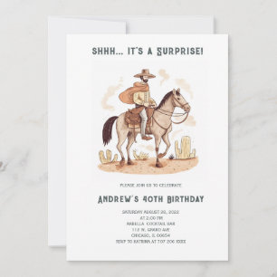 Amusant 40th Mens Anniversaire Invitations