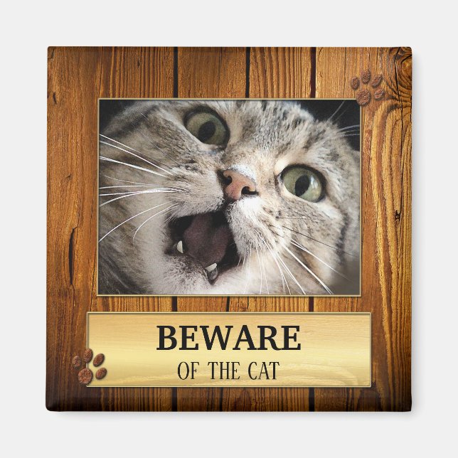 Amusant Aimant Photo Cat Cute (Devant)