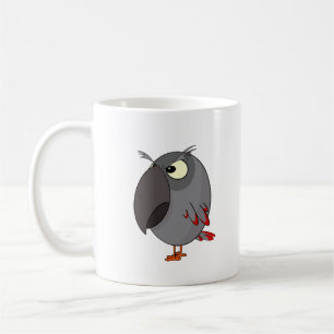 Amusant Angry African Grey Parrot mug