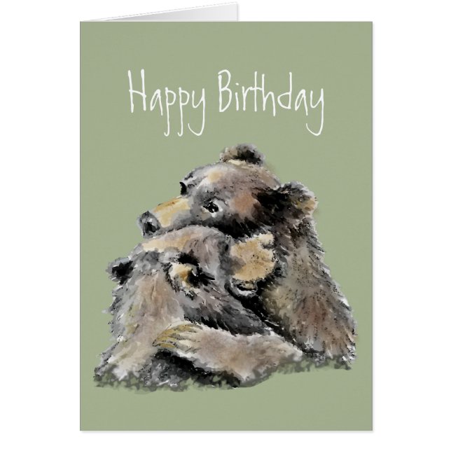 Amusant Anniversaire Pas de jour si mauvais Ours H (Devant)