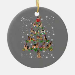 Amusant berger allemand décoration d'arbre de Noël