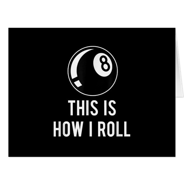 Amusant Billard Design Pour Les Joueurs De Billard (Devant horizontal)