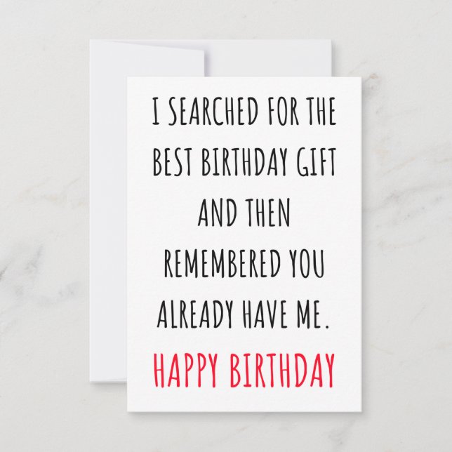 Amusant Bonne Idées de carte d'anniversaire pour l (Devant)