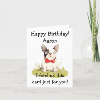Amusant : Carte d'anniversaire avec chien humorist