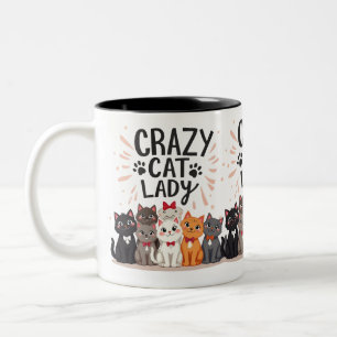 Amusant Cat Mug Wrap Amoureux de les chats cadeau 