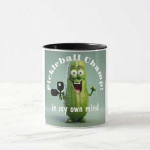 Amusant Champ de Pickleball Combo Mug
