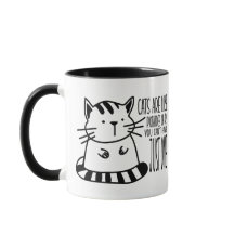 Amusant chat pun café Mug, Amoureux des chats Mug