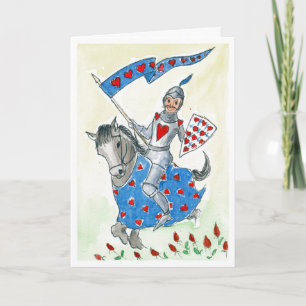 Amusant "Chevalier dans l'armure brillante" Carte 