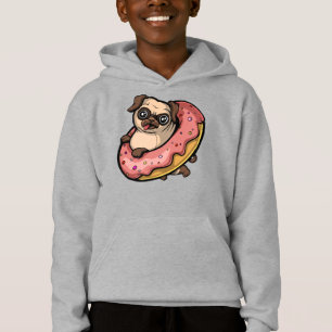 Amusant chien de Carlin Donut animal de compagnie