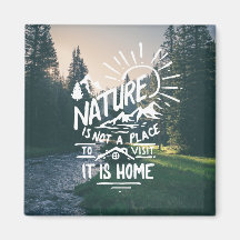 Amusant Citation de la nature Aimant frigo