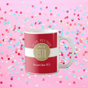 Amusant ! Classe 50 ans Réunion café tasse