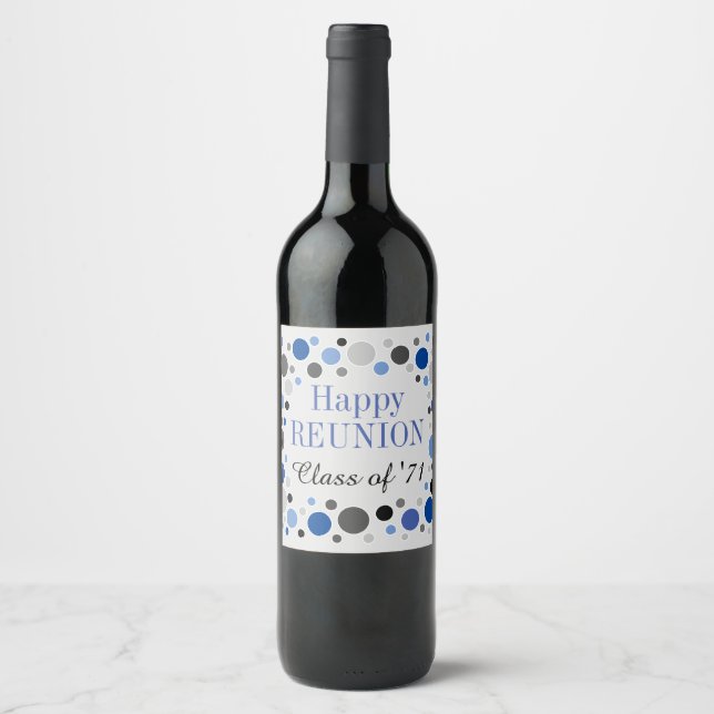 Amusant ! Classe Réunion Étiquette à vin personnal (Devant)