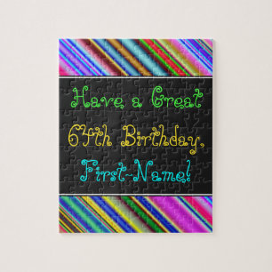 Amusant, coloré, Whimsical 64th Birthday Puzzle