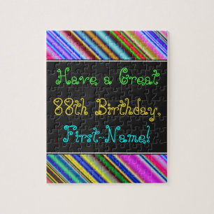 Amusant, coloré, Whimsical 88th Birthday Puzzle