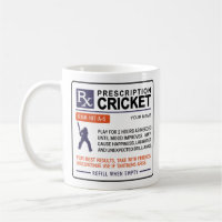 Amusant Cricket Mug Conception d'ordonnance Cricke