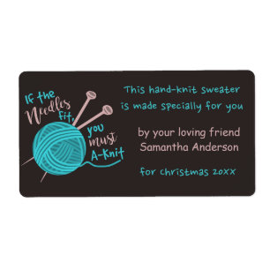 Amusant Cute Custom Tricot Needles Yarn Joke Gig