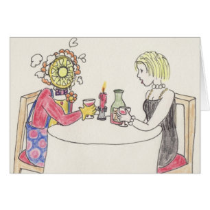 Amusant Date Clown Romance Cartoon Art Humour