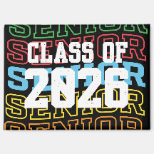 Amusant et captivant "Senior Class Of 2026" Magnet