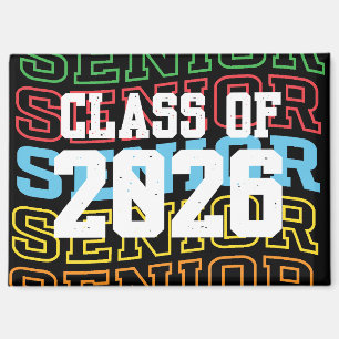 Amusant et captivant "Senior Class Of 2026" Magnet