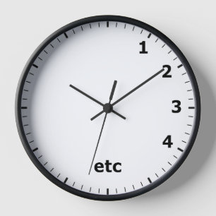 Amusant etc Horloge - Vous savez comment ça se pas