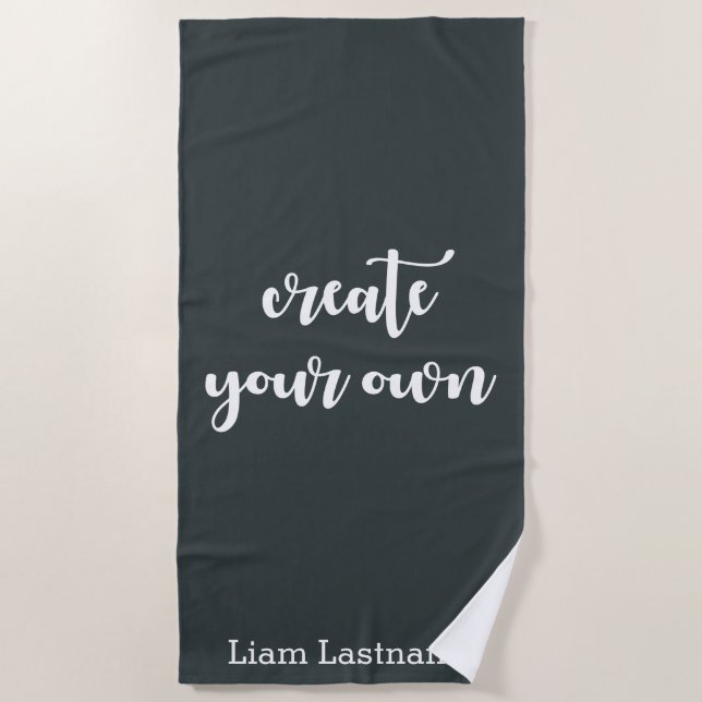 Amusant Fab Créez Votre Propre Serviette De Plage (Devant)