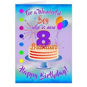 AMUSANT GARÇON D'ANNIVERSAIRE - BLEU / PURPLE PERS