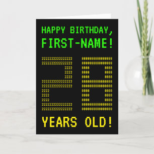 Amusant, Geeky, Nerdy "28 ANS !" Carte d'anniversa
