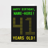 Amusant, Geeky, Nerdy "41 ANS !" Carte d'anniversa