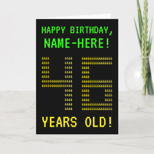 Amusant, Geeky, Nerdy "46 ANS !" Carte d'anniversa