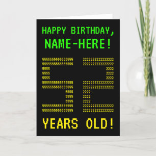 Amusant, Geeky, Nerdy "52 ANS !" Carte d'anniversa