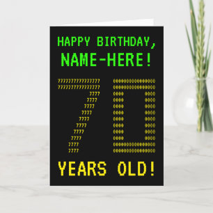 Amusant, Geeky, Nerdy "70 ANS !" Carte d'anniversa