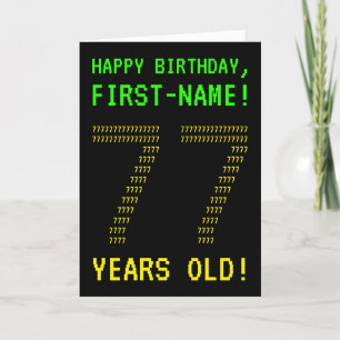 Amusant, Geeky, Nerdy "77 ANS !" Carte d'anniversa