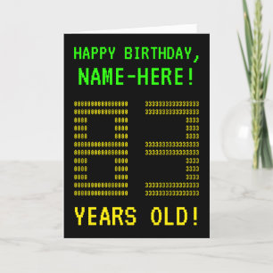 Amusant, Geeky, Nerdy "83 ANS !" Carte d'anniversa
