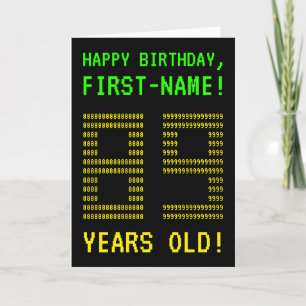 Amusant, Geeky, Nerdy "89 ANS !" Carte d'anniversa