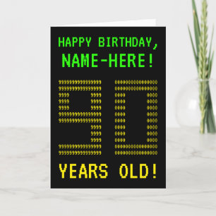 Amusant, Geeky, Nerdy "90 ANS !" Carte d'anniversa