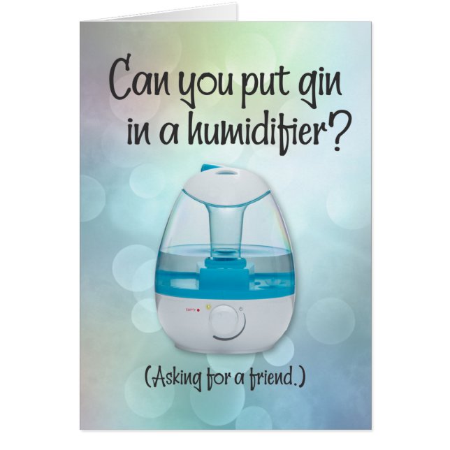 Amusant "Gin in a Humidifier" Get-Well (Devant)