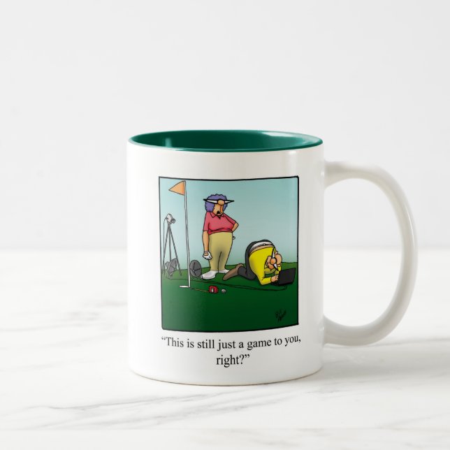 Amusant Humour de golf Mug (Droit)