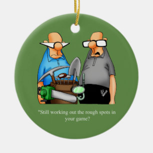 Amusant Humour de golf ornement de dessin