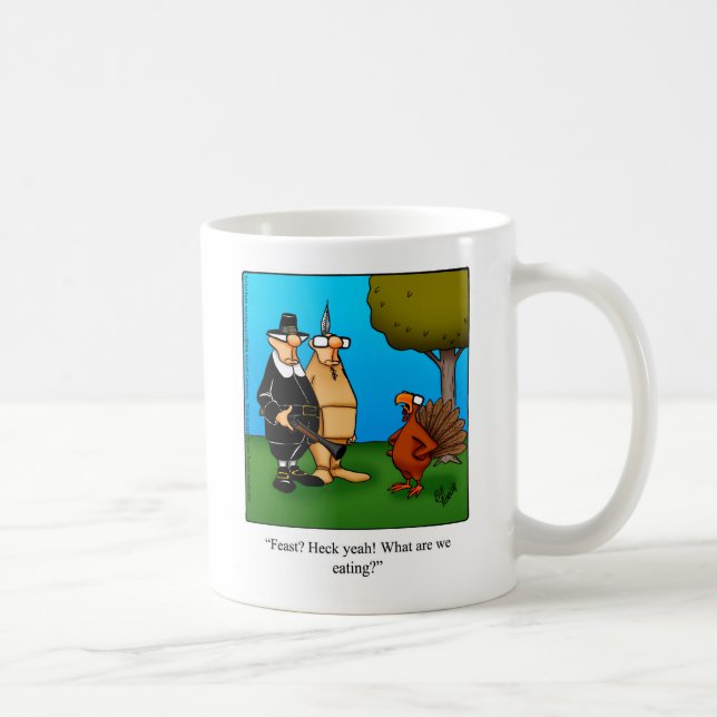 Amusant Humour de Thanksgiving "Feast" Mug (Droite)