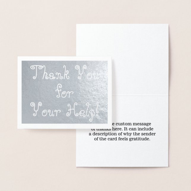 Amusant, idiot "Merci pour ton aide !" Carte (Affichage)