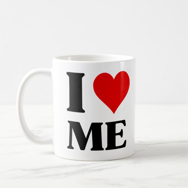 Amusant Je m'aime Mug (Gauche)