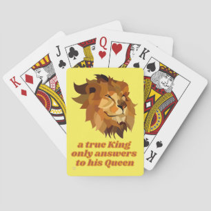 amusant jeu de cartes "A TRUE KING..."