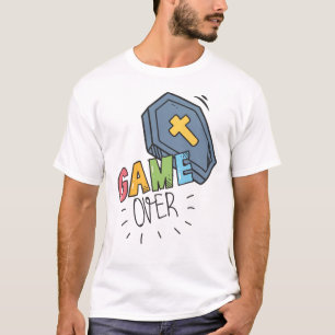 Amusant jeu d'Halloween sur le T-shirt homme cercu