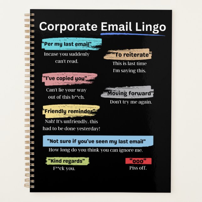 Amusant Lingo d'e-mail d'entreprise (Devant)